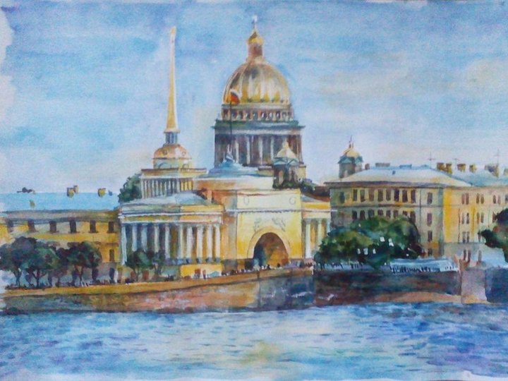 Выставка рисунков «Град Петра»