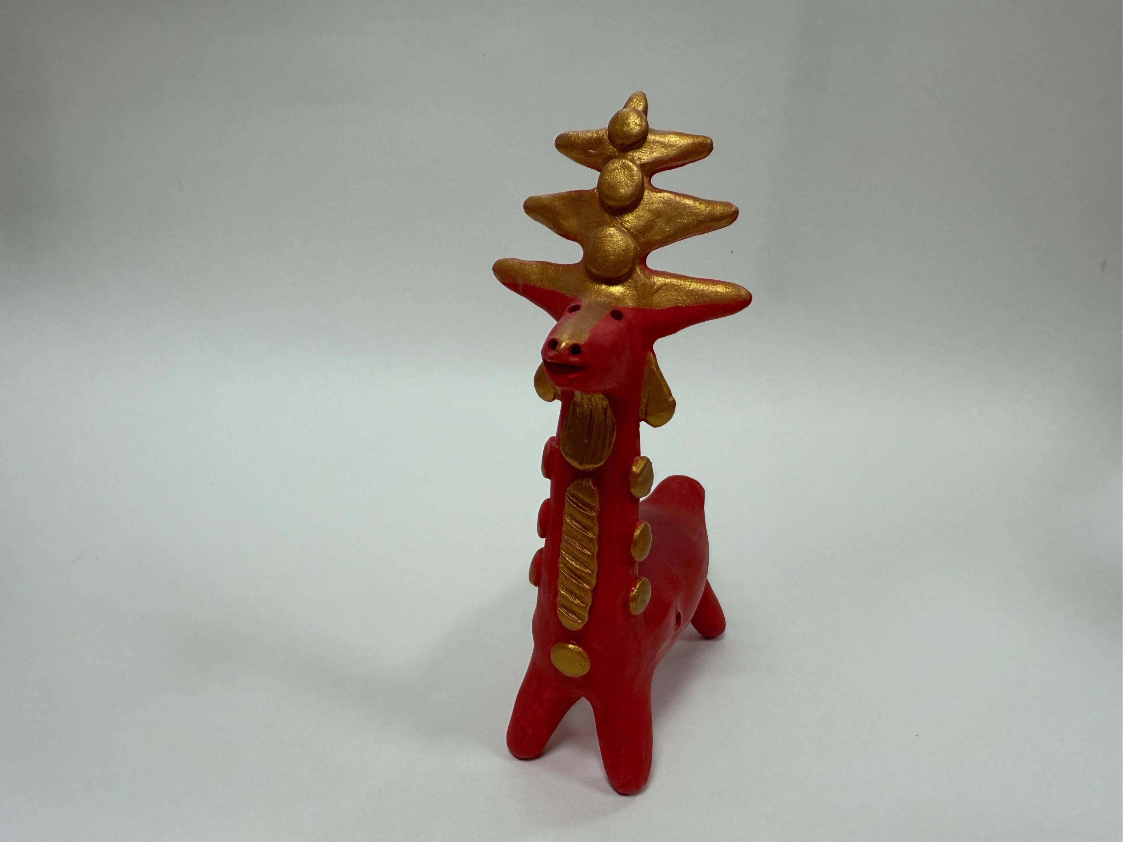 Мастер-класс «Абашевская глиняная игрушка «Олень»