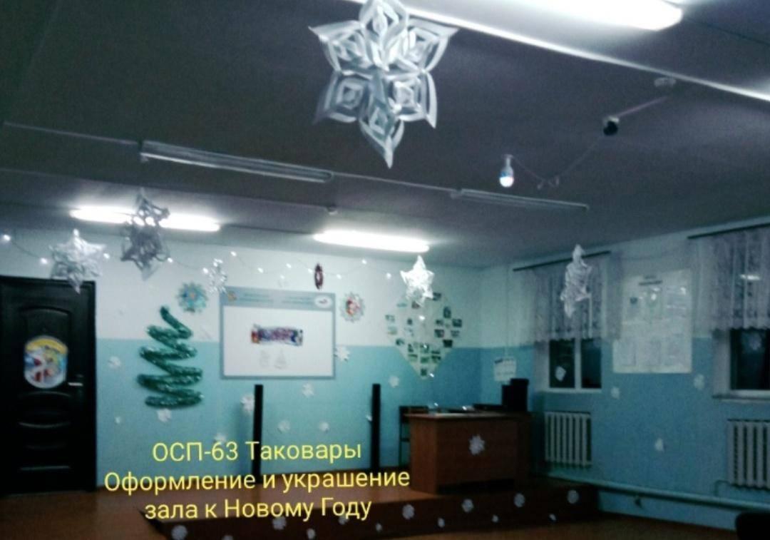 Оформление и украшение зала к Новому Году