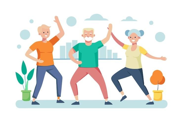 «Активное долголетие». Занятия линейными танцами.