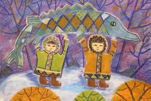 Выставка работ обучающихся художественного отделения «Югре своей я посвящаю!»