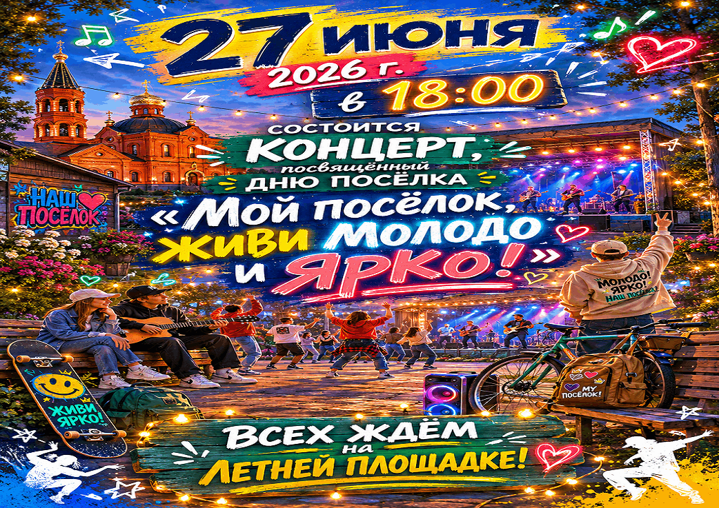 Концертная программа «Мой посёлок, живи молодо и ярко»