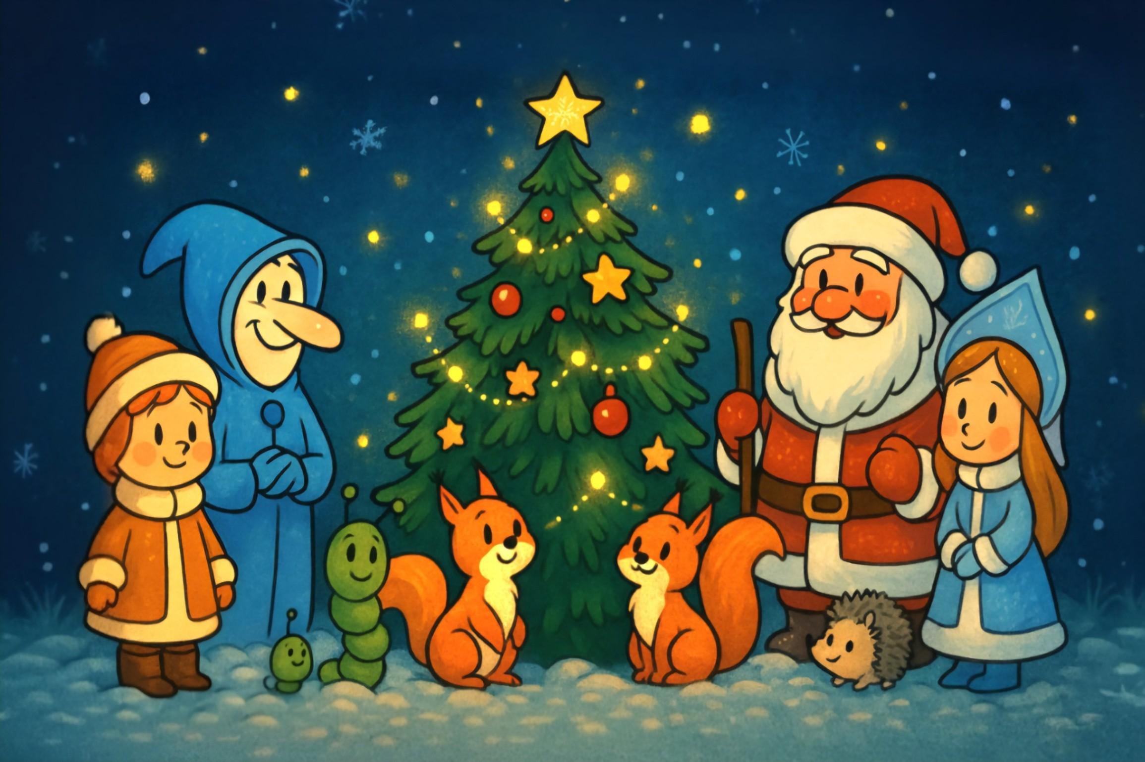 Спектакль «Однажды под Новый год, или Ириска и Ежик в мандариновом царстве»