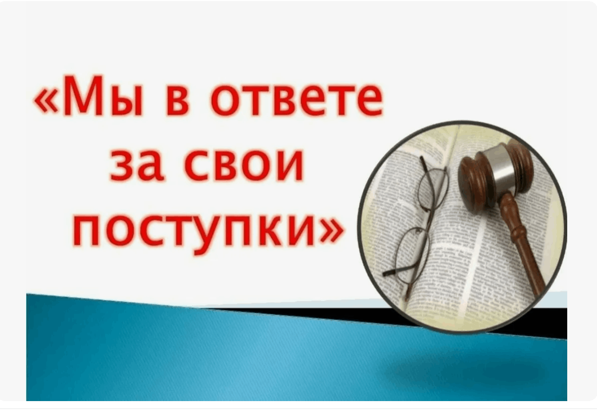 Правовой час Мыв ответе за свои поступки