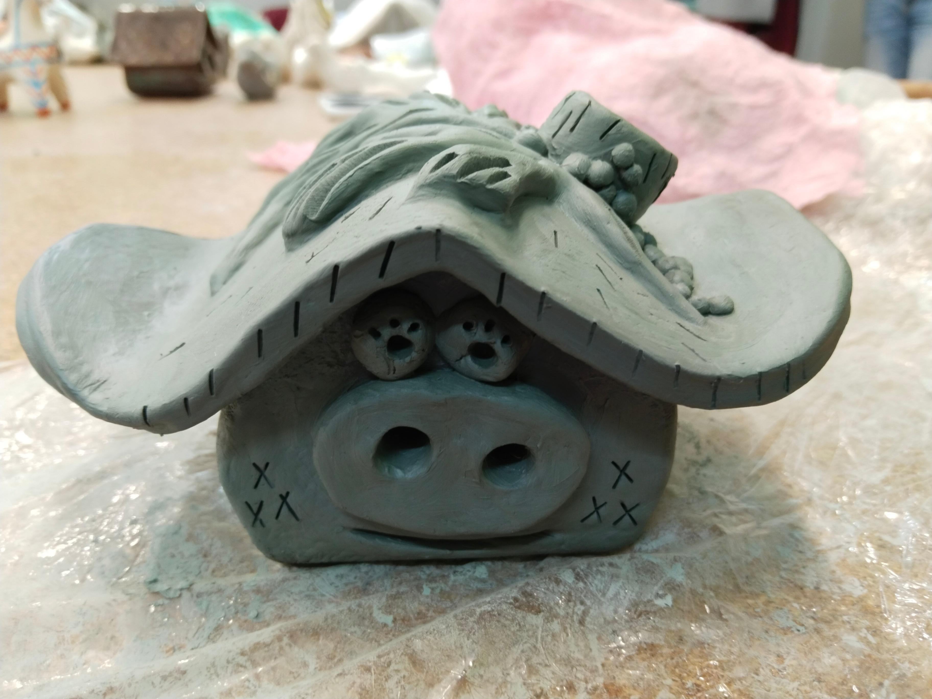 Мастер-класс «Домик из глины»