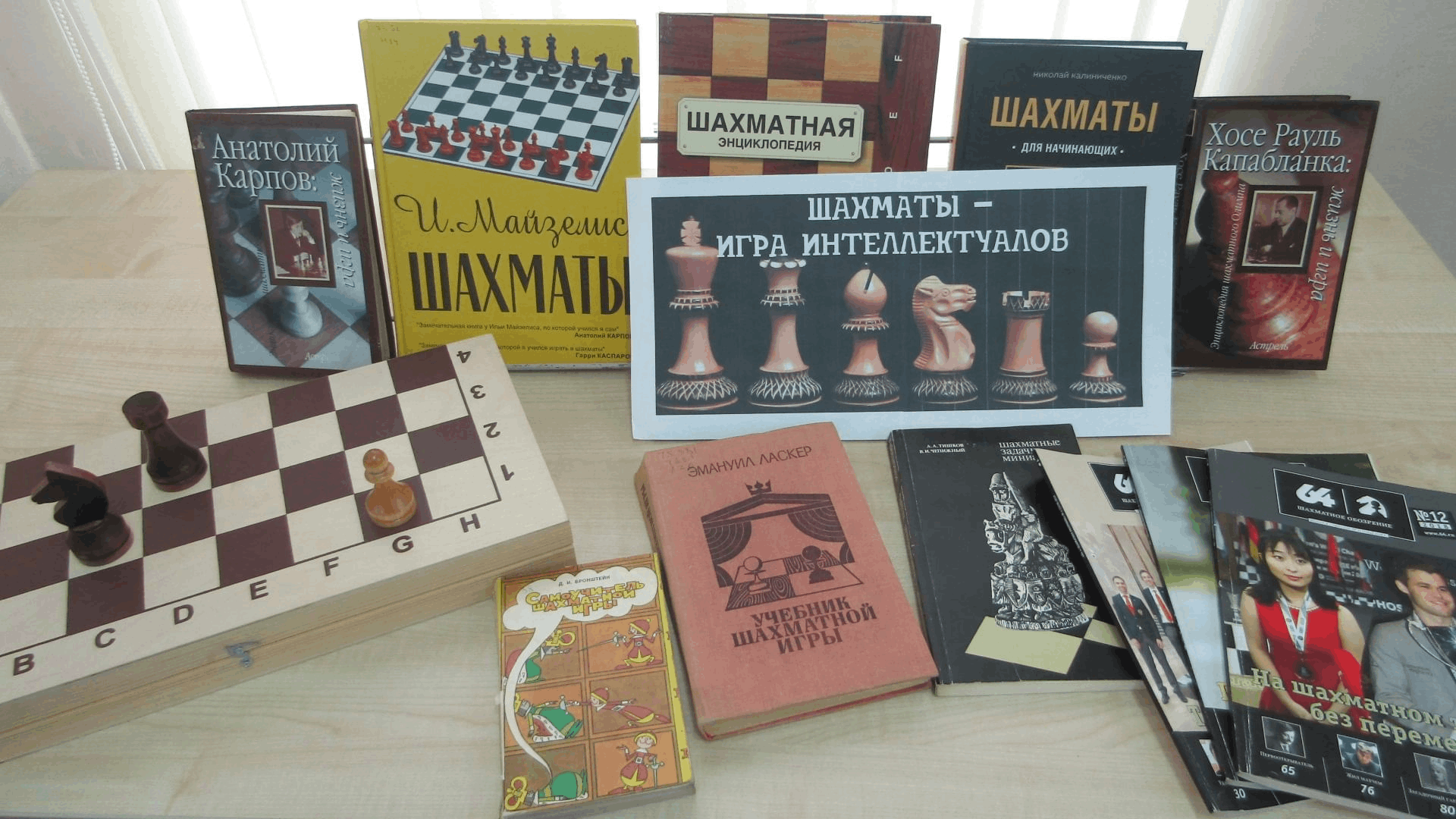 Книжная выставка «Шахматы: спорт и хобби»: к Международному дню шахмат