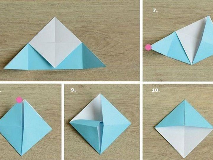 <small>Автор: мбдоу № 96.</small> <small>Источник: Ссылка на источник https://vk.com/@solovushka_96-master-klass-zakladka-origami.</small>
