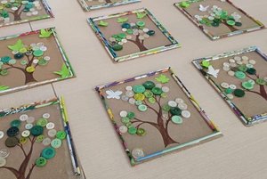 Мастер-класс «Аппликация из пуговиц. Дерево»