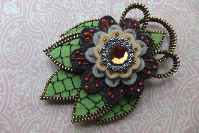 Мастер-класс «Брошка из фетра»