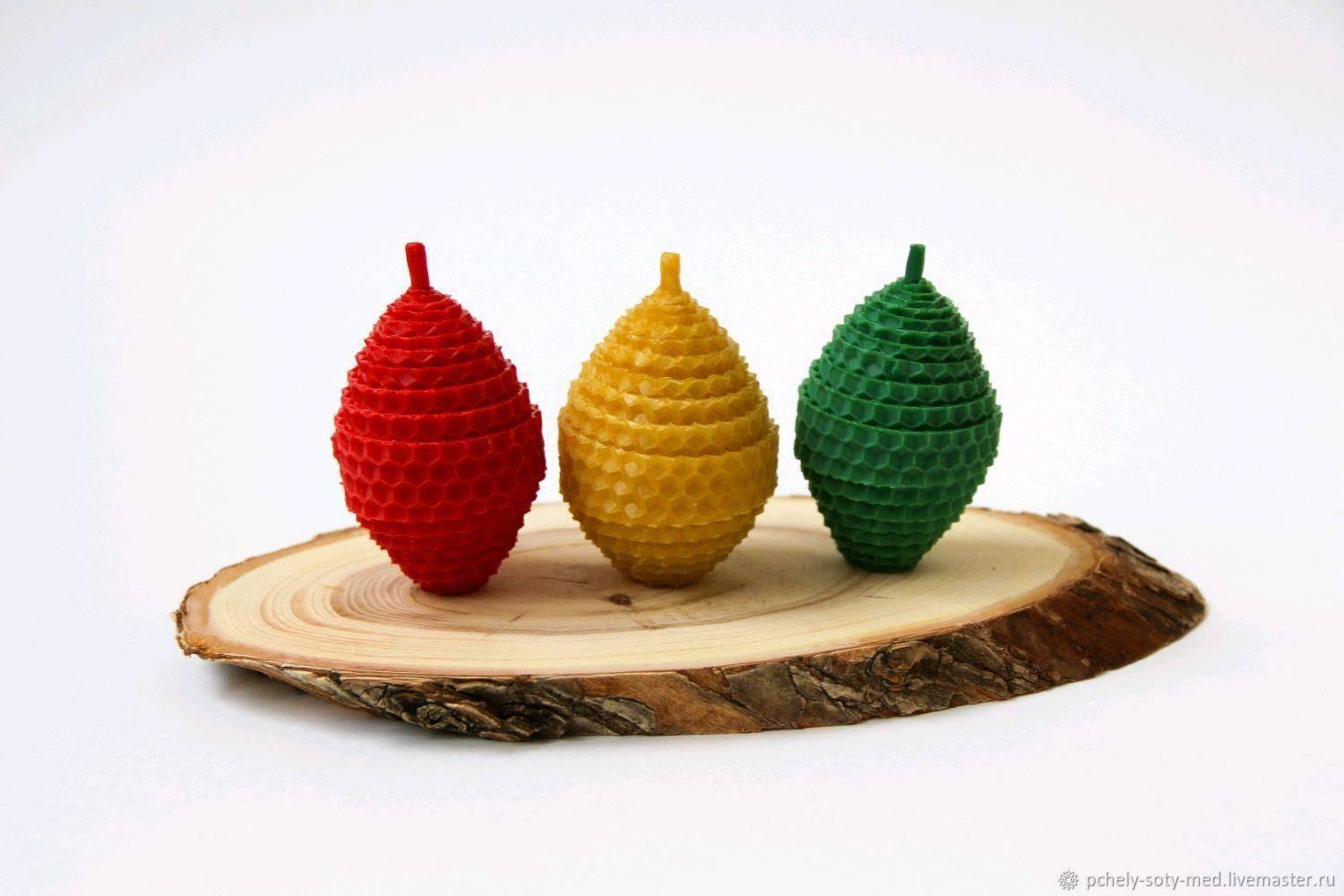 Мастер-класс «Пасхальное чудо: свеча-яйцо из вощины»