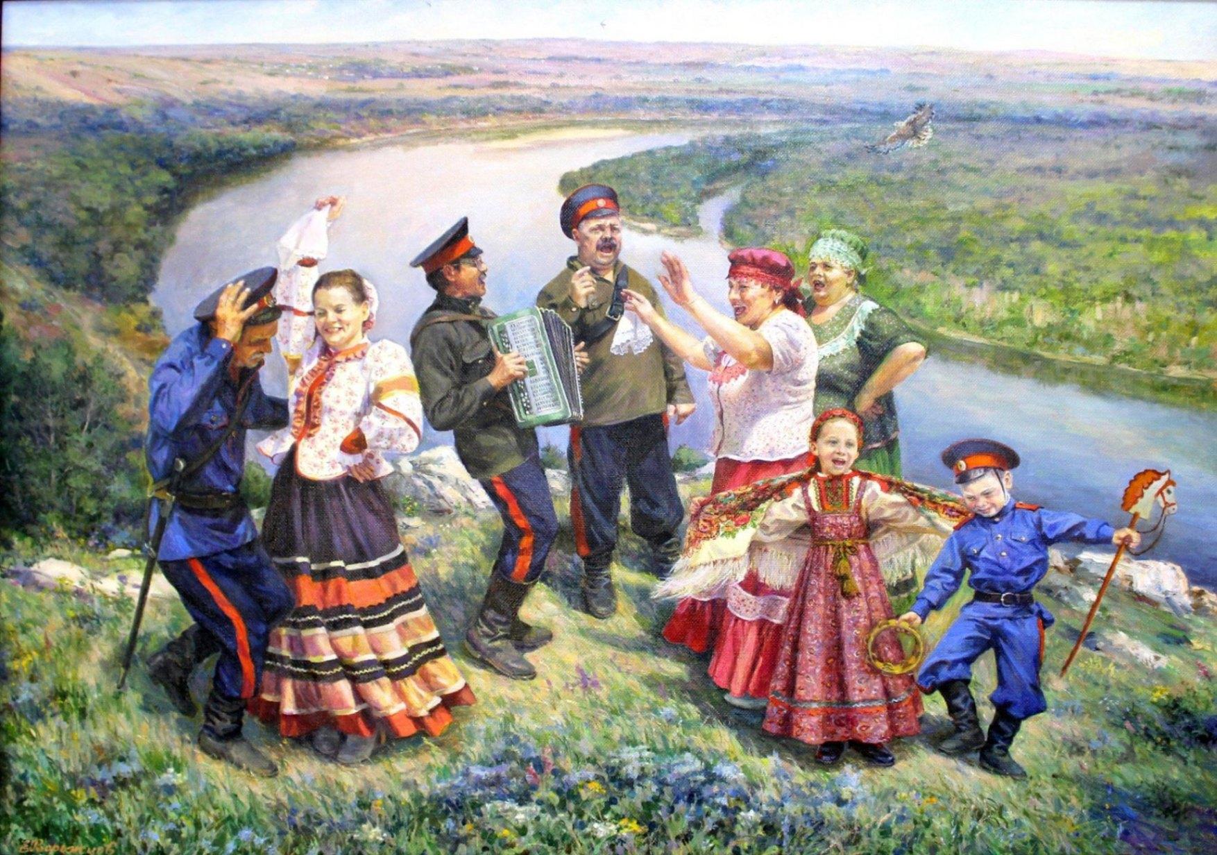 Тематический час «Веселые привалы, где казаки запевалы»