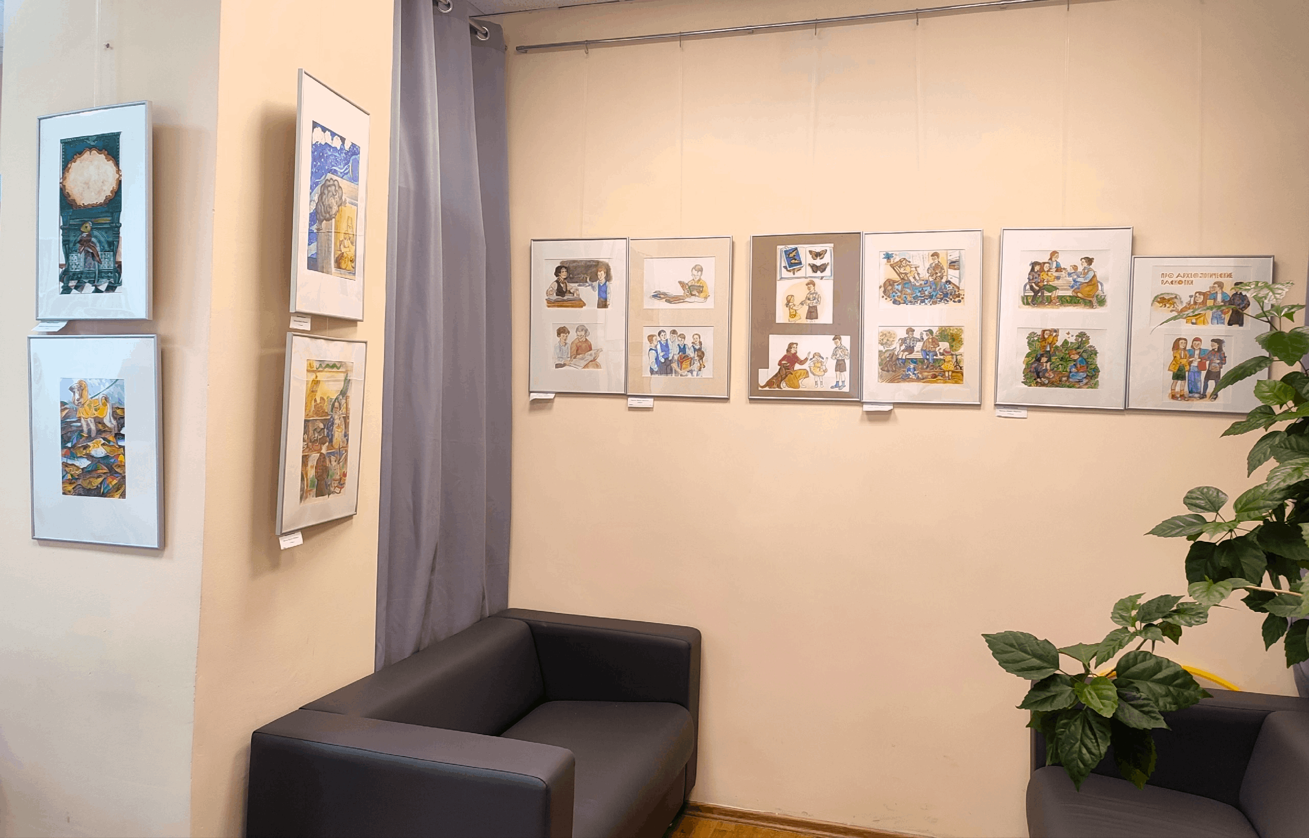 Выставка иллюстраций Анастасии Жуниной «По страницам любимого журнала»