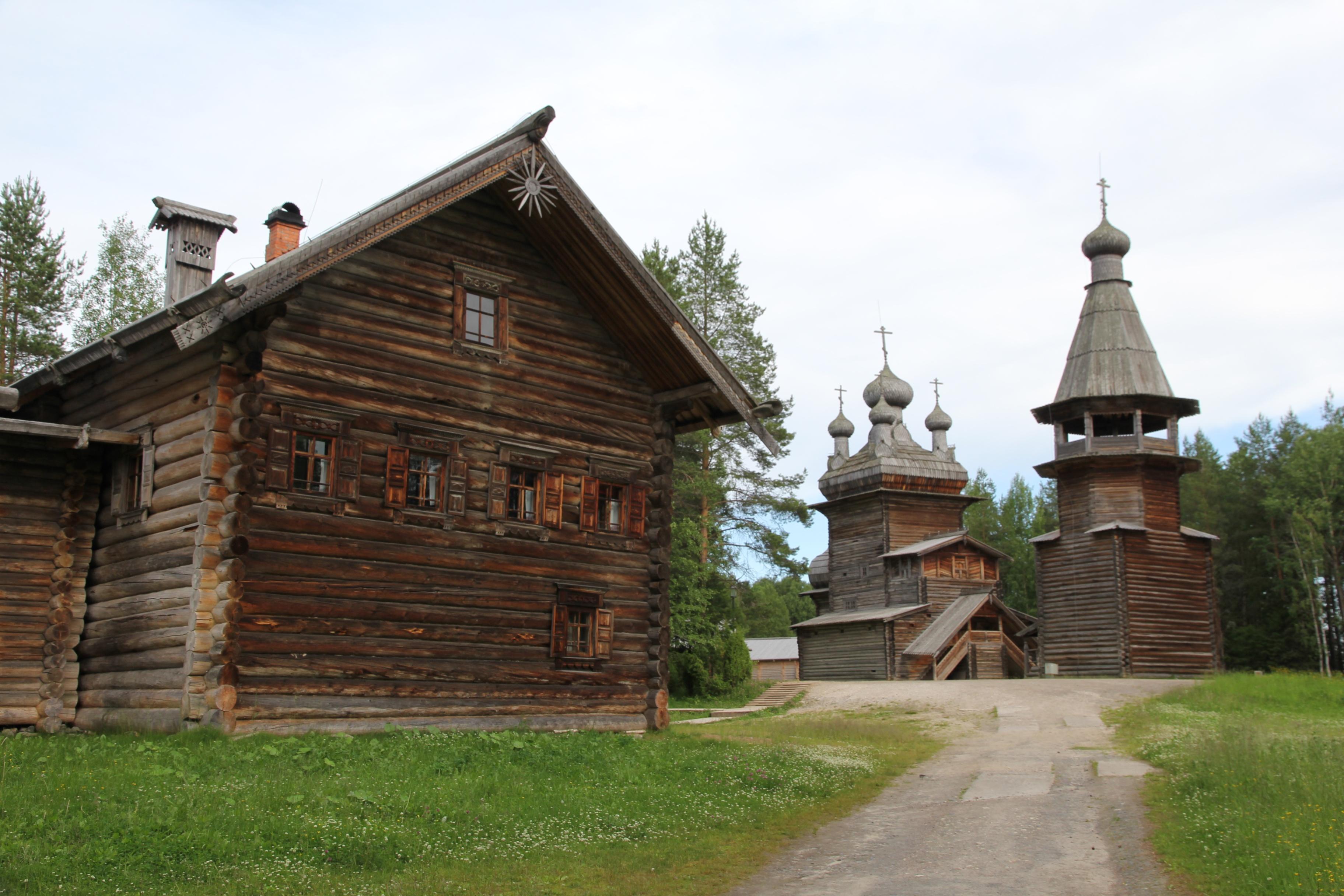 Архитектурно-ландшафтная экспозиция в деревне Малые Кaрелы