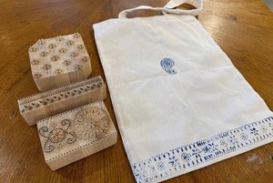 Мастер-класс «Верховая набойка на льняной сумке»