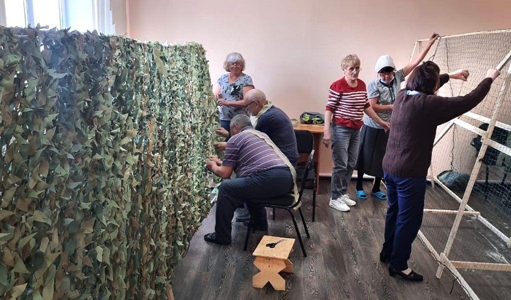 Мастер класс по плетению маскировочной сетки в помощь СВО