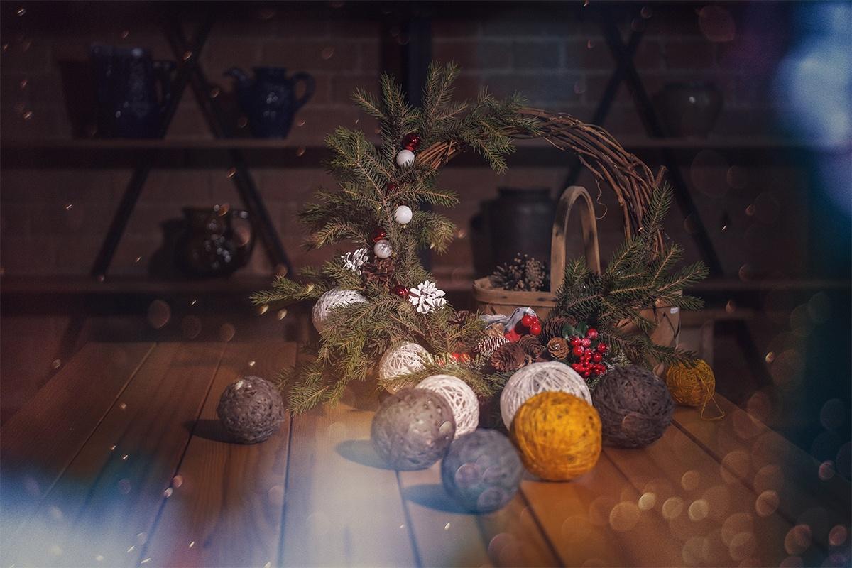 Занятие «Рождественский венок»