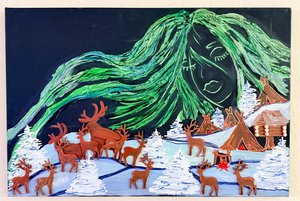 «Саамские мифы на холстах»