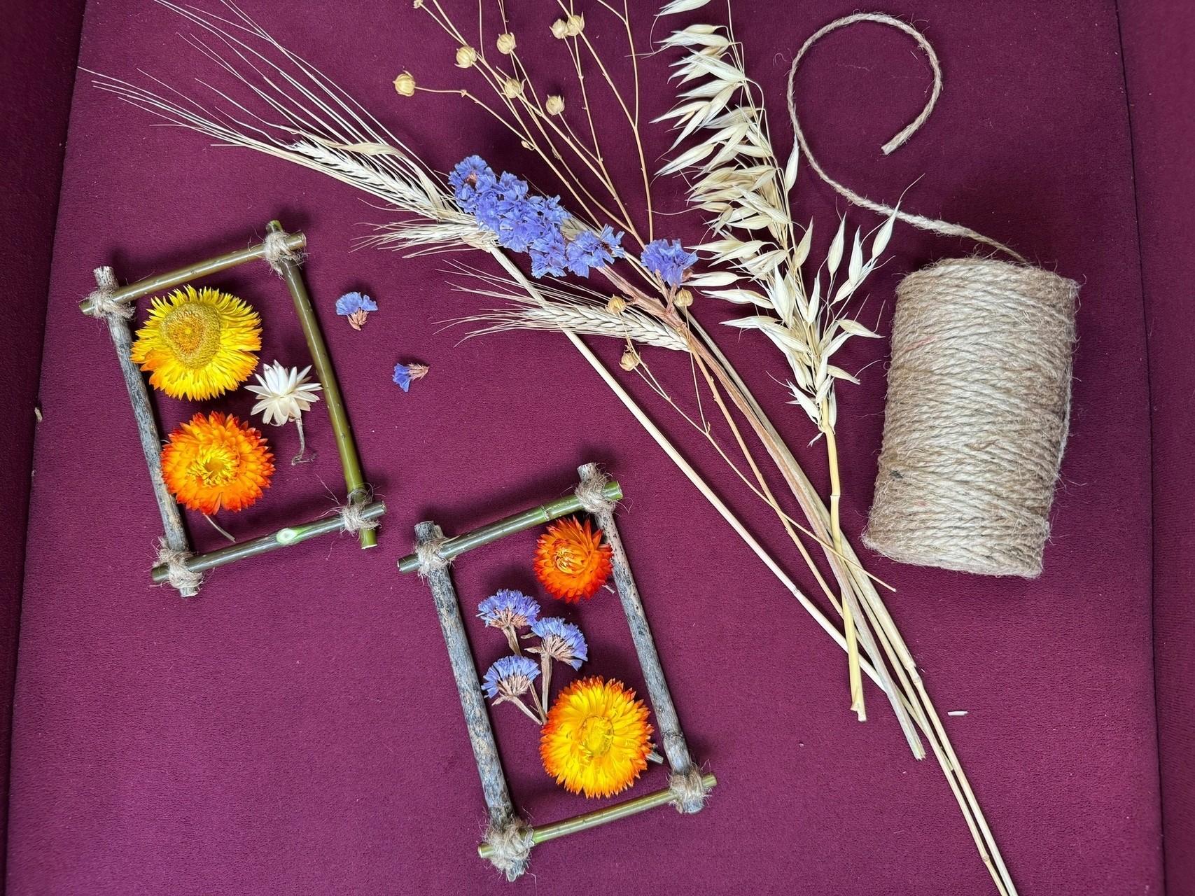 Мастер-класс «Экорамка: искусство из веточек»