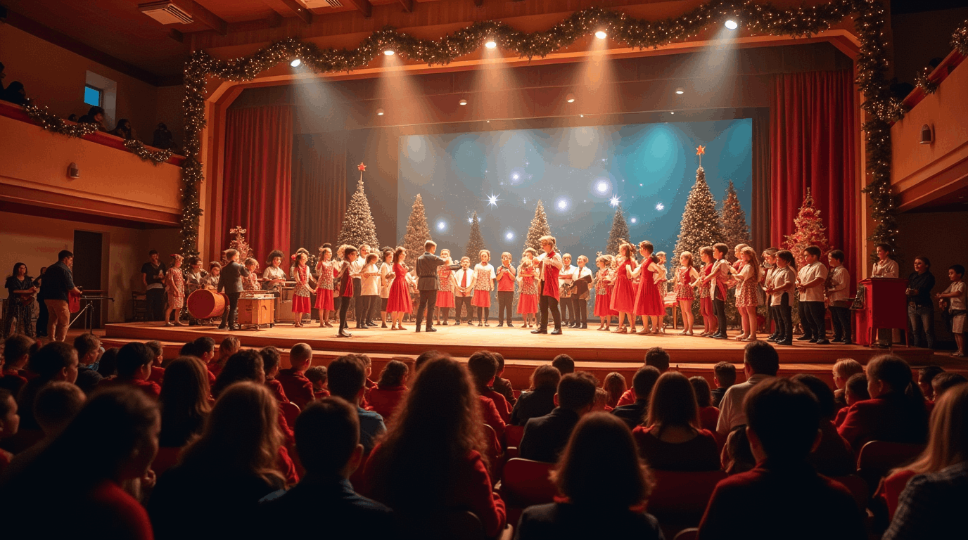 «Новый год зажигает огни»