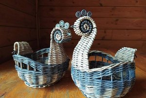 Мастер-класс по плетению из бумажной лозы