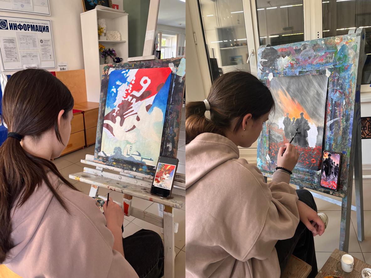 Открытый урок на тему «Победа в каждом мазке»