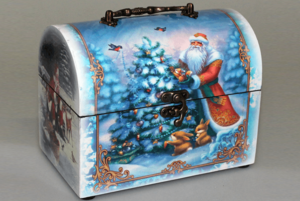 Мастер класс «Новогодний сундучок Деда Мороза»