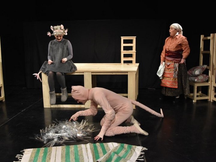 Три плюс кот спектакль