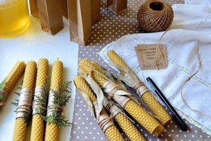 Мастер-класс «Экосвеча из вощины»