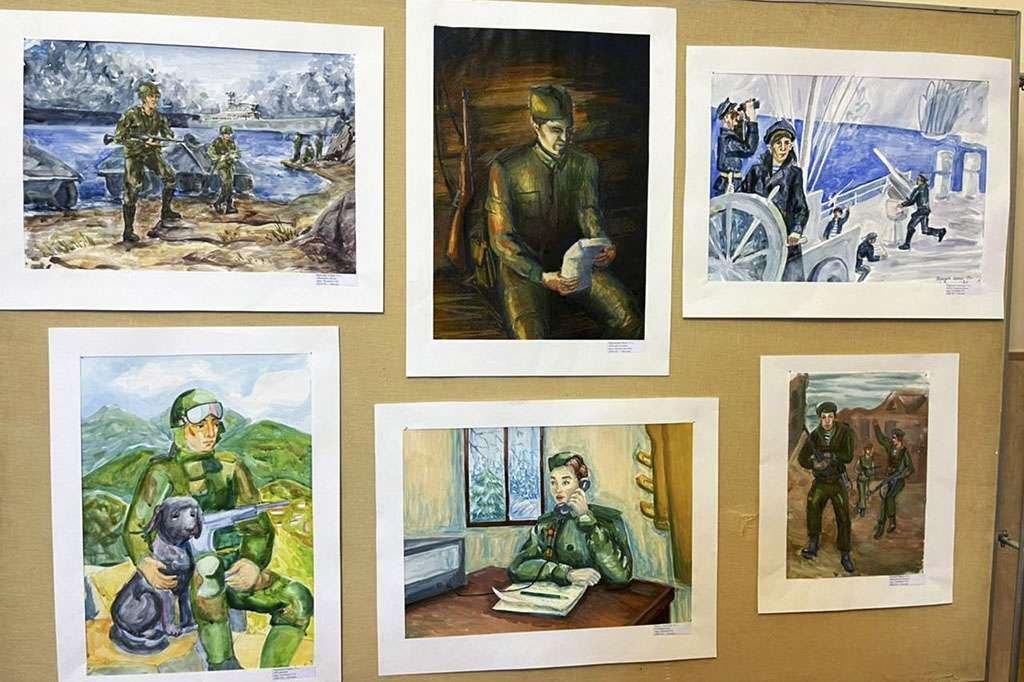 Выставка рисунков «Война. Победа. Память»