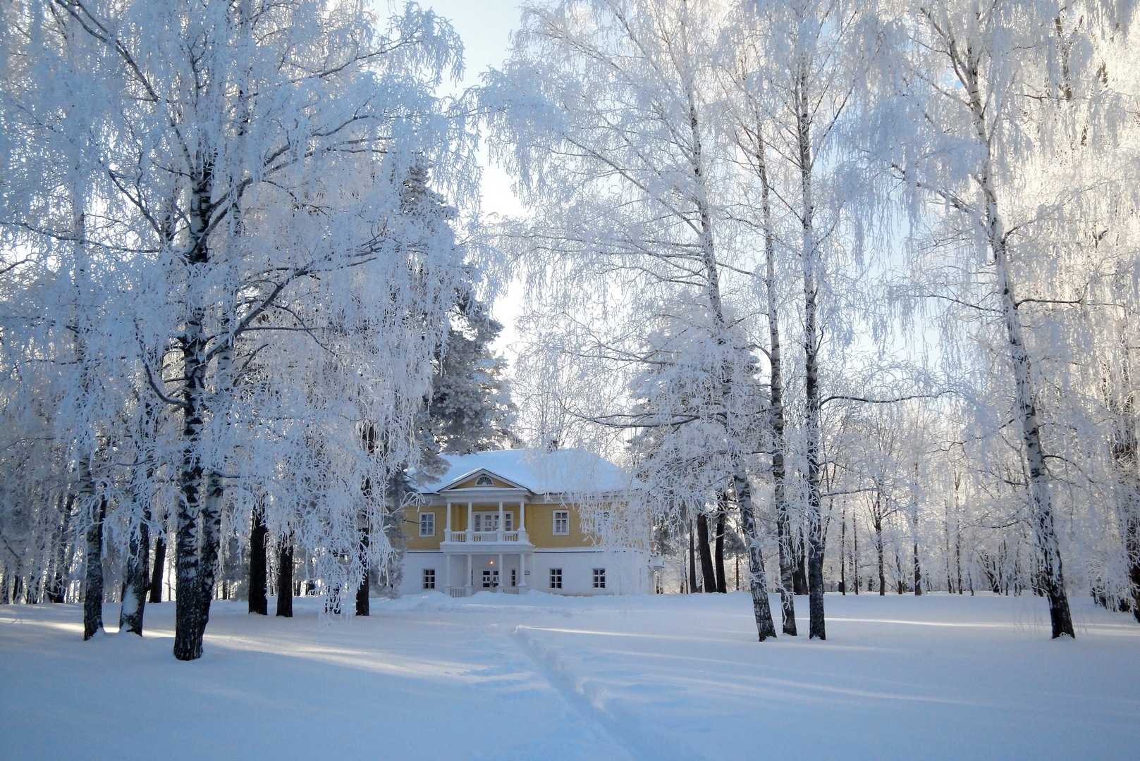 Болдино усадьба Пушкина зимой