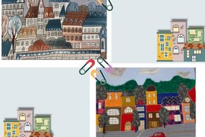 Выставка работ в технике лоскутного шитья «Домики»