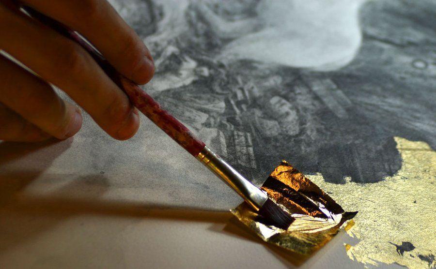 Мастер-класс «Акрил и поталь»