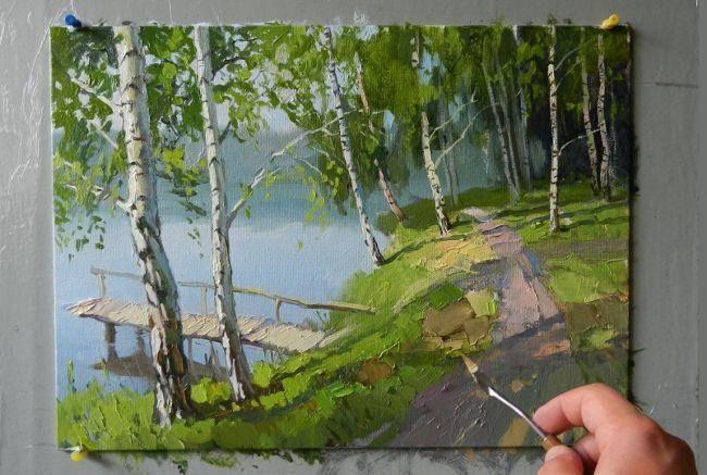 Мастер-класс «Пейзаж родного края»