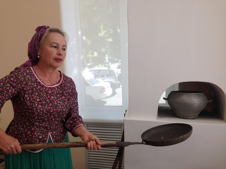Русская печь в кубанской хате