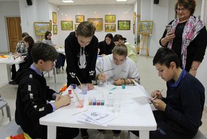 Мастер-класс «Болдинская открытка»