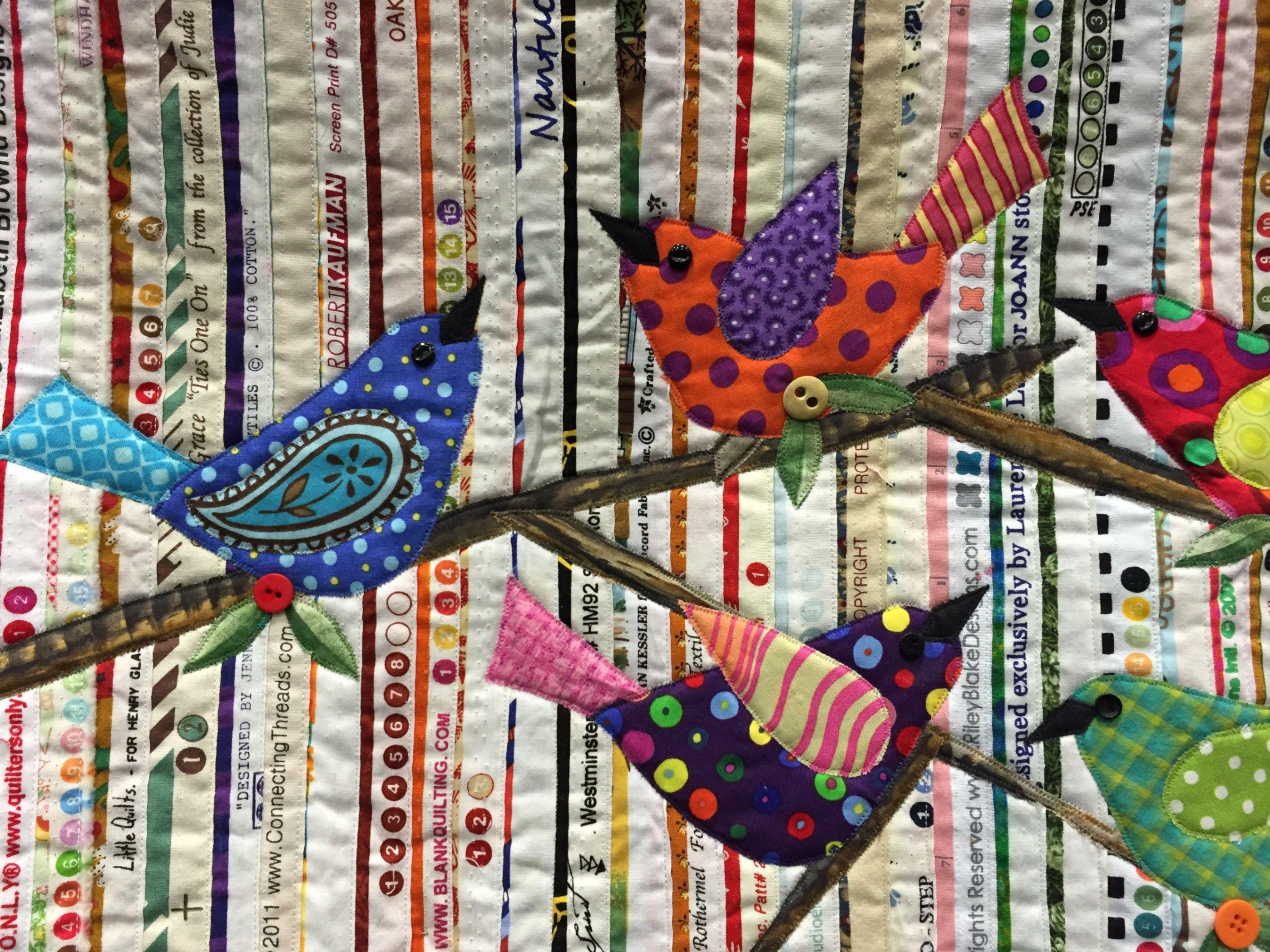 Мастер-класс из лоскутных тканей «Международный день птиц»