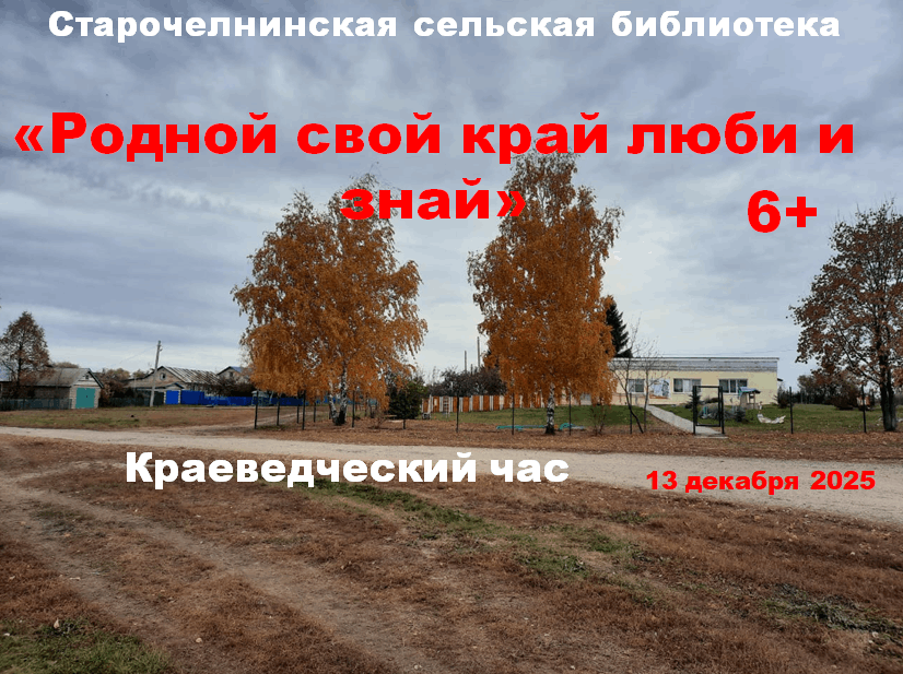 «Родной свой край люби и знай»-познавательный час