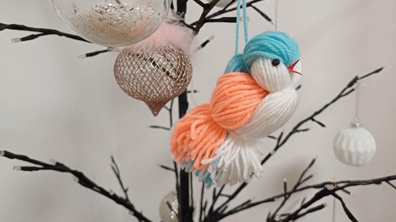 Мастер-класс «Птичка из пряжи»