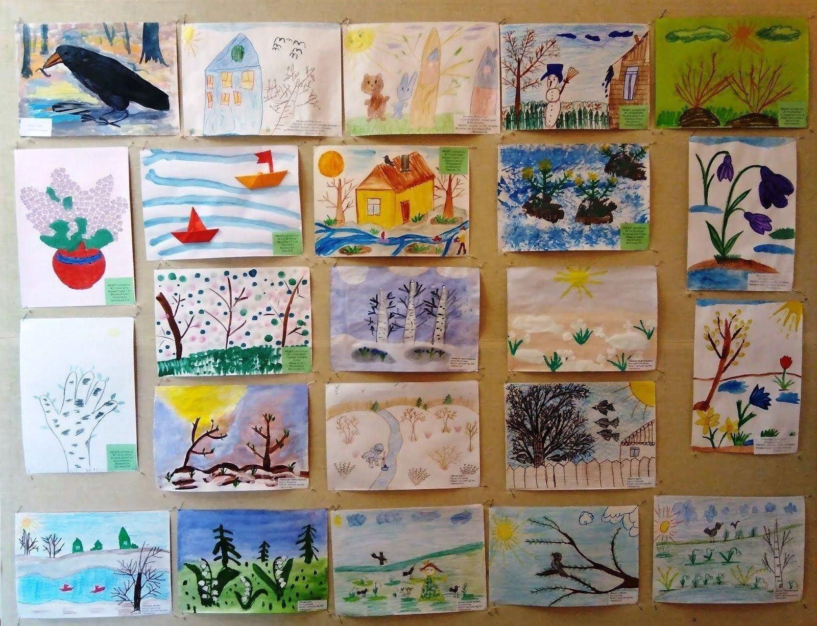 Выставка рисунков «Весна глазами детей»