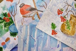 Школьная выствака «Зимняя сказка»