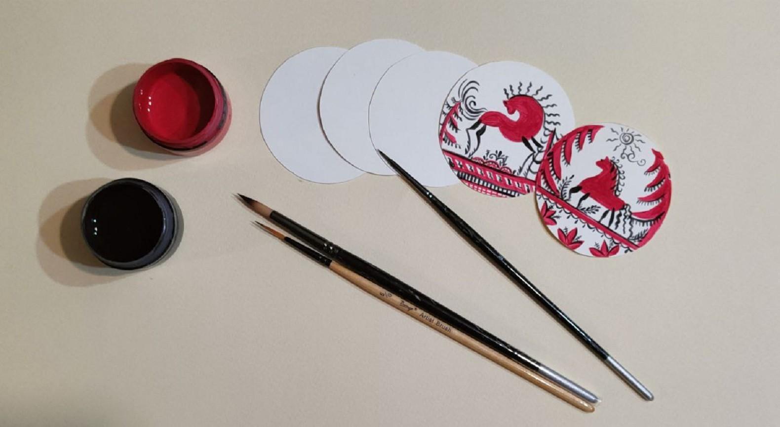 Мастер–класс «Конь в стиле мезенской росписи»