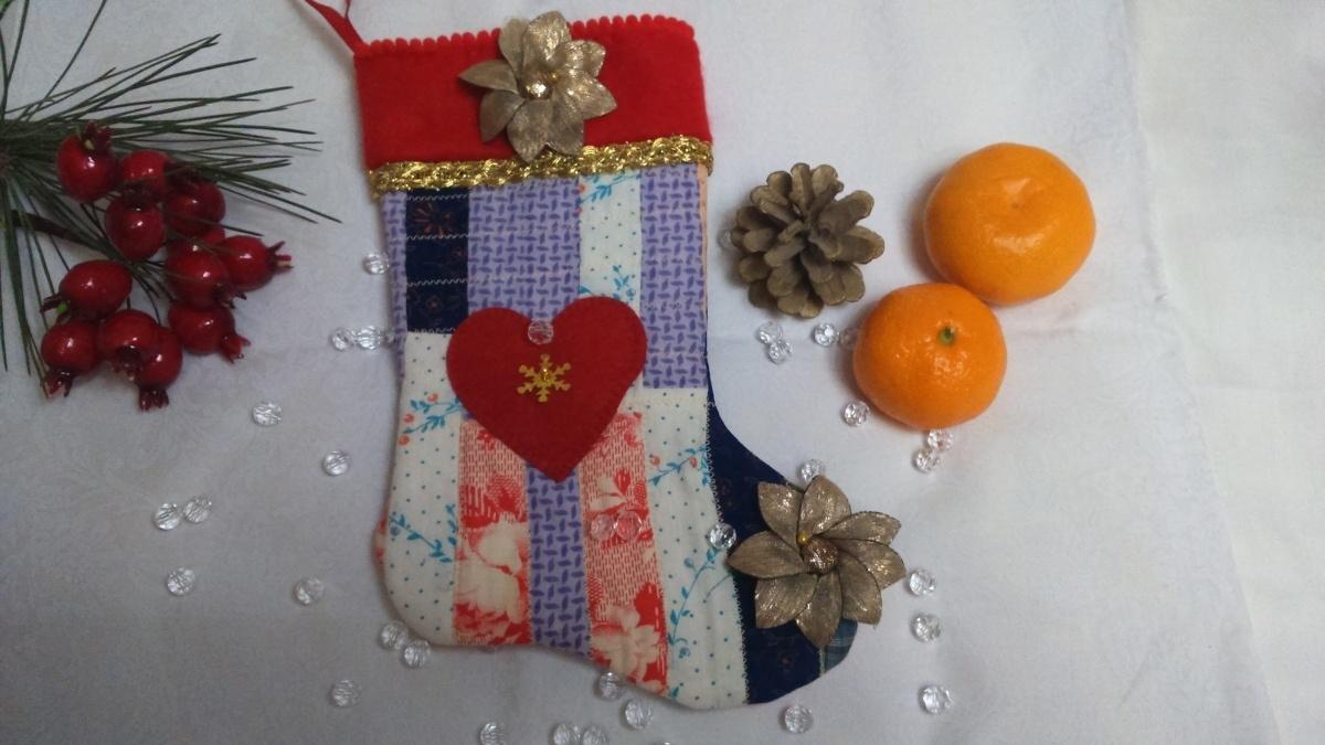 Мастер–класс «Новогодний сапожок»