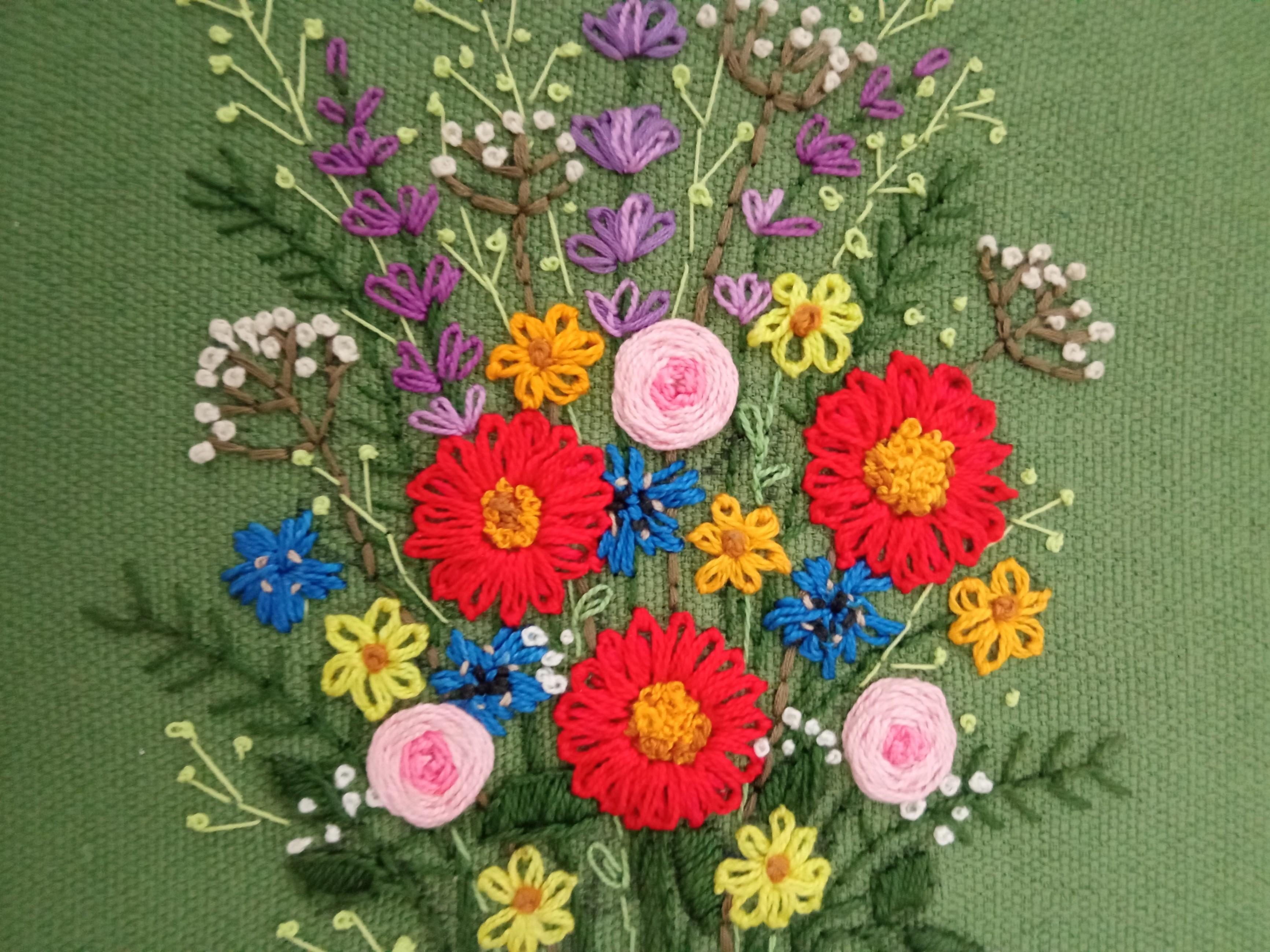 Мастер-класс «Вышивка. Цветочная фантазия»