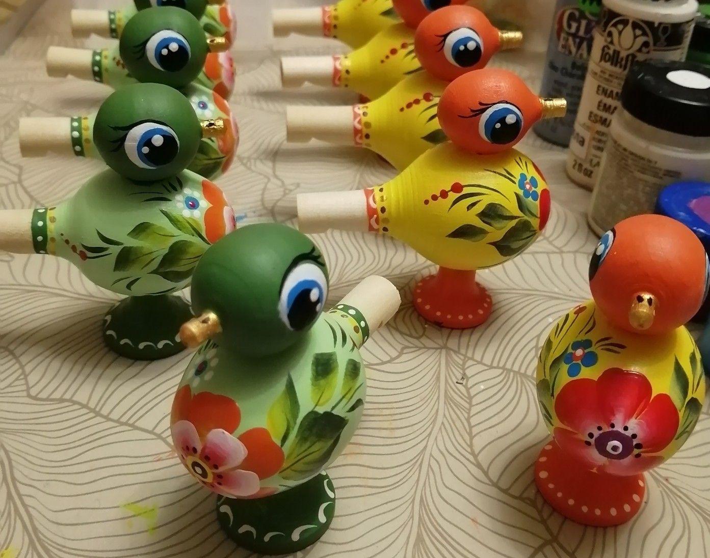 Мастер-класс по росписи деревянной матрешки. «Петушок, курочка и цыплята»