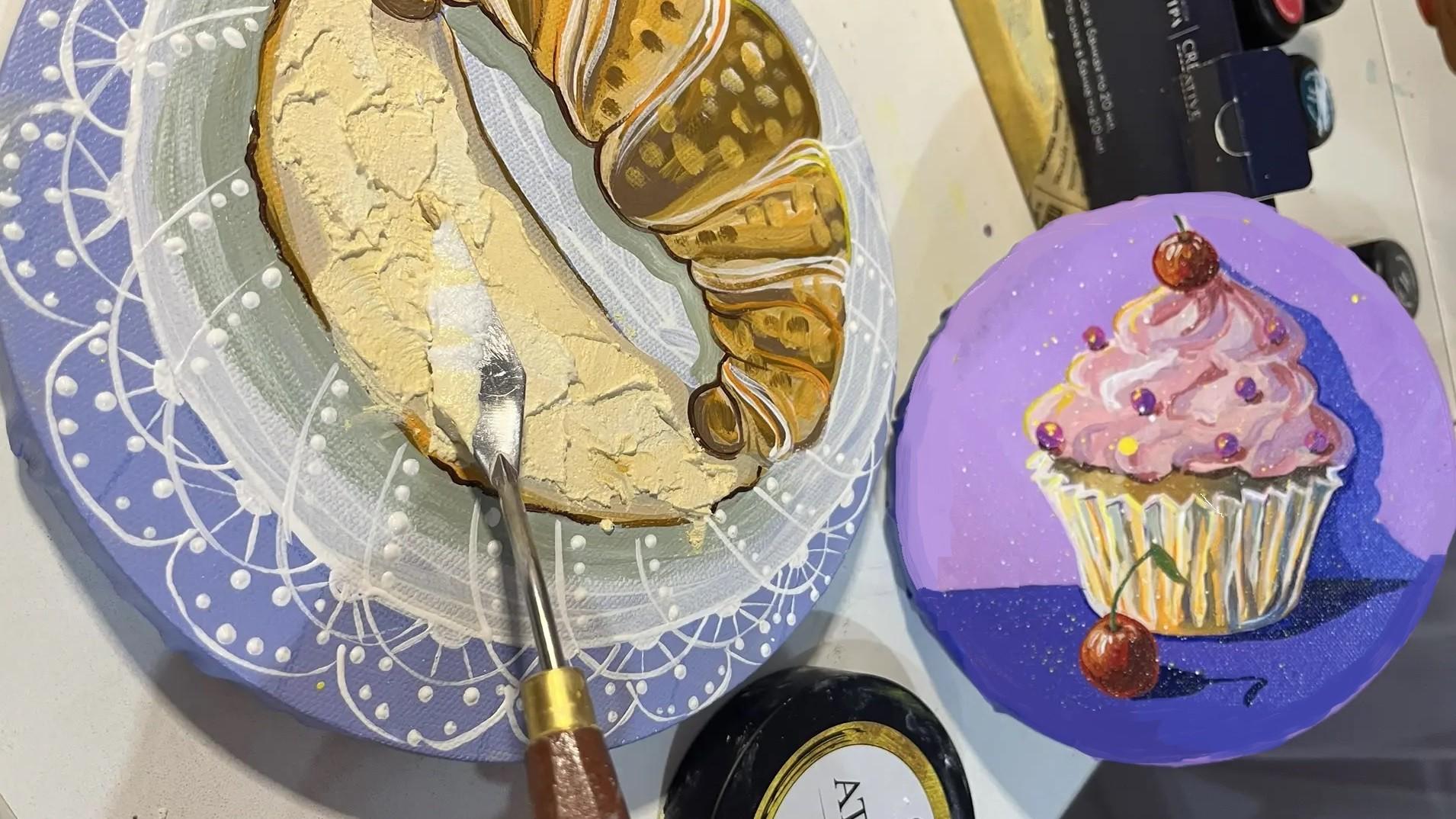 Мастер-класс по акриловой живописи с использованием текстурных паст