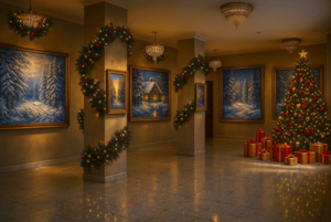 Выставка ИЗО «Зимние пейзажи»