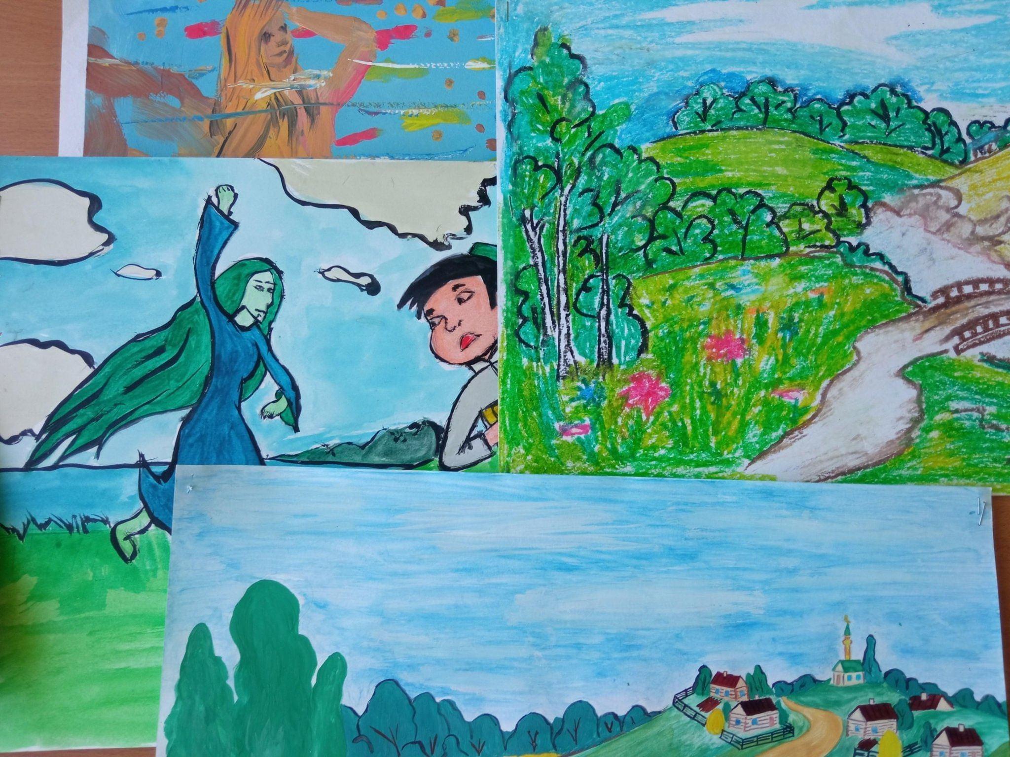 Конкурс рисунков по произведениям Г.Тукая «Иң яраткан герой»