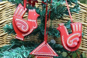 Мастер-класс «Елочные игрушки в русском народном стиле»