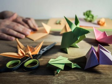 Выездной мастер-класс для школьников по оригами