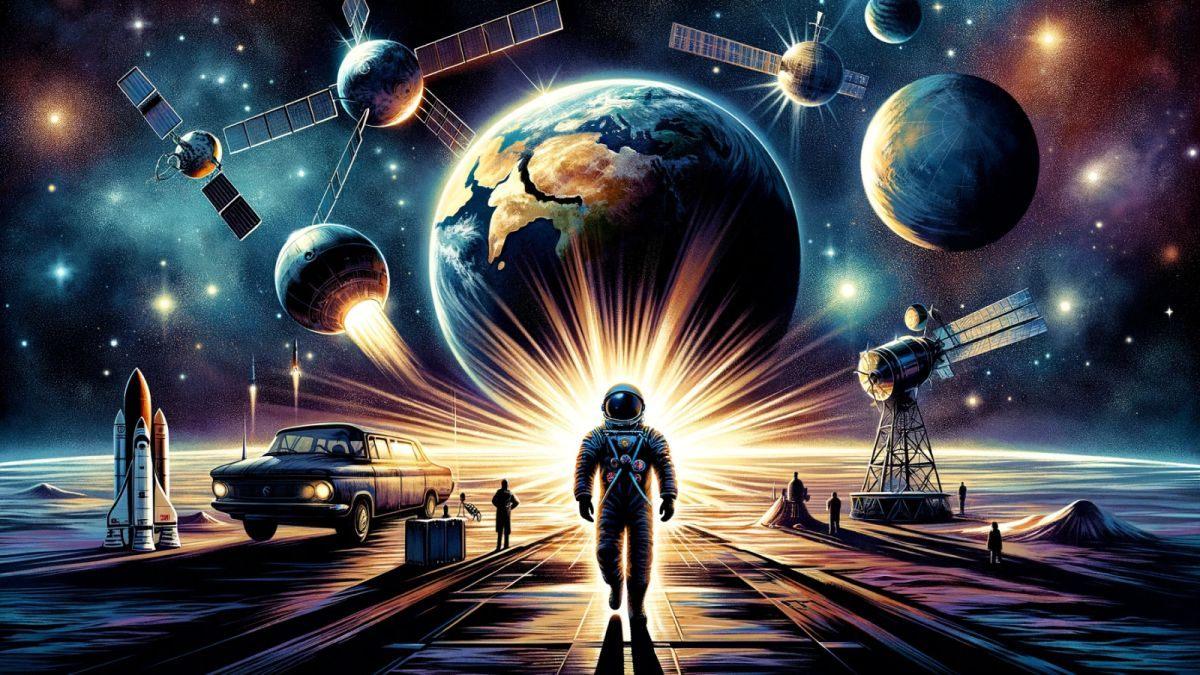 Онлайн презентация «Завоевание космоса»